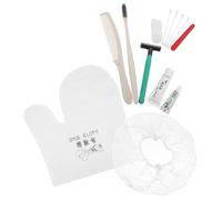 WATIIFUFU Kit Hygiène Toilette Jetable pour Hôtel et Voyage Brosse Dent Souple Complet pour Invités avec Accessoires Essentiels Pratique et Portable Couleur Aléatoire Couleur Aléatoire