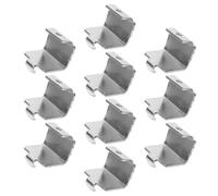 WATIIFUFU Lot de 10 Clips de Fixation en Acier Inoxydable pour Étagères de Congélateur Supports Métalliques Multifonctions Accessoires Réfrigérateur Compatibles Maintien Sécurisé et