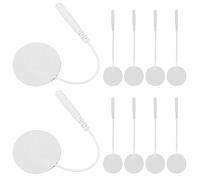 WATIIFUFU Lot de 10 Coussinets Auto-adhésifs Ronds 3 Cm pour Électrostimulateur, Électrodes de Physiothérapie Compatibles, Accessoires Professionnels pour Massage et Stimulation Musculaire