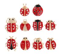 WATIIFUFU Lot de 10 Épingles Décoratives en Métal Forme de Petite à Sept Points, Broches pour Chemise et Vêtement, Accessoires pour Femmes et Filles, Présent Girly Original