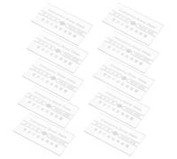 WATIIFUFU Lot de 10 Pièces de Verre de Remplacement Transparentes et Étanches pour Interrupteur Manuel d'Alarme Incendie, Résistant à la Chaleur, Compatible Déclencheurs d'Urgence,