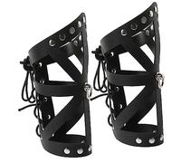 WATIIFUFU Lot de 2 Brassards Punk Légers et Respirants, Protège-Bras Cosplay Médiéval Robustes pour Hommes et Femmes, Accessoires de Costume Punk pour Jeux de Rôle et Festivals