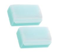 WATIIFUFU Lot de 2 Brosses de Bain Tactiles Vertes pour Bébé Éponges Sensorielles Douces en Éponge Outils de Massage ’Éveil Sensoriel pour Bain et Nettoyage Délicat