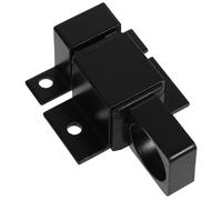 WATIIFUFU Lot de 2 Loquets à Ressort en Aluminium Noir 202, Verrouillage Automatique, Anneau de Traction, Loquets de Porte et Fenêtre Sécurisés pour Portails en Bois, Armoires, Tiroirs,