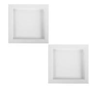 WATIIFUFU Lot de 2 Panneaux D’Accès pour Climatiseur 250×250 MM en Plastique ABS Épais Cache-Trou Mural Anti-Corrosion pour Plafond Suspendu Trappe D’Accès Murale et Plomberie