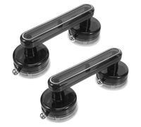 WATIIFUFU Lot de 2 Poignées à Ventouse Puissantes Gris Transparent, pour Portes Vitrées, Fenêtres Coulissantes et Réfrigérateurs, sans Perçage, Installation Rapide, Adaptées la