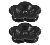 WATIIFUFU Lot de 2 Poignées de Valve en Bakélite 6,6 X 6,6 X 7 Cm Tige Carrée Bouton de Robinet Antidérapant pour Réparation de Volant de Vanne Extérieur, Usage Industriel et Jardin