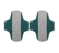 WATIIFUFU Lot de 2 Protège-slips Lavables Post-partum en Coton Ultra-fin 22x28 Cm, Protections Anti-fuites Réutilisables Vert Foncé pour Incontinence Féminine, Serviettes