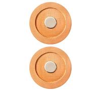 WATIIFUFU Lot de 2 Supports Muraux Magnétiques pour Télécommande, Installation sans Perçage Adhésif sans Trace, Support en Bois Naturel, Organiseur Mural Gain de Place pour Télécommande TV,