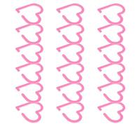 WATIIFUFU Lot de 20 Marque-Verres à Vin en Acrylique Rose Cœur Creux Étiquettes Réutilisables pour Verres à Vin Identificateurs de Boissons pour Mariages Anniversaires et Fêtes Entre