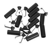 WATIIFUFU Lot de 25 Embouts de Cordon Métalliques en Alliage de Zinc pour Chapeaux et Lacets de Bottes, Butée D'extrémité Résistante pour Camping et Randonnée, Finition Noire