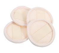 WATIIFUFU Lot De 4 Coussinets Exfoliants En Luffa 6,5 Cm, Éponges Nettoyantes Visage Naturelles, Légères Et Compactes, Pour Démaquillage Et Soins Peau, Voyage Et Usage Quotidien, Pour Femmes Et Filles