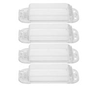 WATIIFUFU Lot de 4 Plaques de Protection Transparentes pour Interrupteur à Bascule Cache-Interrupteur Mural Étanche en Plastique Protection Sécurité pour Maison et Bureau