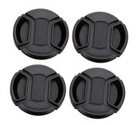 WATIIFUFU Lot de 4 Protections D'objectif D'appareil Photo à Pincement Central 55 Mm, Cache-lentille Étanche Anti-poussière, Accessoires Photo Compacts pour Photographes