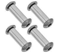 WATIIFUFU Lot de 4 Rivets Noirs pour Manche de Couteau en Alliage, Vis Rondes de Fixation 8-5, Kit de Réparation Solide pour Poignées de Couteaux, Fixation Stable pour Usage