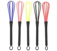 WATIIFUFU Lot de 5 Fouets en Plastique Colorés pour Teinture Capillaire, Petit à Coloration, Longueur Totale 18,4 Cm, Outil Mixeur Salon Coiffure, Usage Professionnel Couleur Aléatoire