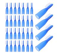 WATIIFUFU Lot de 50 Mini Brosses à Dents Jetables pour Prison avec Poils Souples en Pbt Format Compact Bleu Brosses à Dents de Précision Hygiéniques pour Voyage Camping et Usage