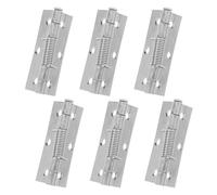 WATIIFUFU Lot de 6 Charnières à Ressort Inox 5 X 7 Cm à Fermeture Automatique Charnières Robustes pour Portes de Placard et Penderie Fermeture Silencieuse et Solide pour Usage
