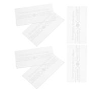 WATIIFUFU Lot de 6 Vitres de Remplacement en Verre Trempé Résistant à Haute Température pour Couvercle D’alarme Incendie Manuel, Protection Transparente Anti-bris, Compatible Poste