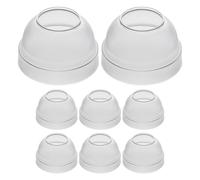 WATIIFUFU Lot de 8 Couvercles Anti-Éclaboussures en Plastique PC pour Shaker à Cocktails et Thé Hermétiques et Réutilisables Compatibles Shakers à Jus de Citron Lait Whisky -