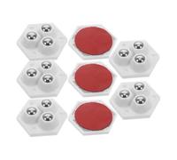 WATIIFUFU Lot de 8 Mini Roues Pivotantes Autocollantes pour Appareils Électroménagers et Poubelles, en Acier et Plastique, Installation Facile et Maniabilité Fluide