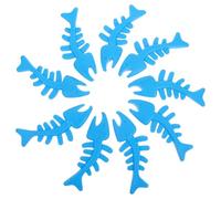 WATIIFUFU Lot de 9 Jouets à Mâcher pour Chien en Forme d'Os de Poisson en TPR, Renforce Dents et Favorise Le Développement Intellectuel, pour Jouer et Mastiquer