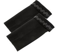 WATIIFUFU Manchon de Protection pour Genoux en Tissu Poly-élastique Noir, Ajustement Serré et Antidérapant, Patinage Volleyball, 1 Paire