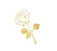 WATIIFUFU Marque-page Présent Romantique Or en Métal et Forme de Rose Créatif et Facile à Fixer Saint-valentin Lecture de Livres Projets DIY
