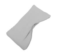 WATIIFUFU Masque de Sommeil Doux en Soie Glacée Cache-oreilles, Occultant et Antibruit, Taille Unique Ajustable, Gris Nuage, pour Voyages, Bureau et Sommeil Réparateur