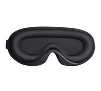 WATIIFUFU Masque de Sommeil Occultant en Mousse Mémoire Respirante Bande Élastique Noir pour Voyage, Confort Lent Retour 3d pour Hommes et Femmes