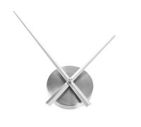 WATIIFUFU Mécanisme Horloge Quartz en Alliage D'aluminium Argenté pour Réparation, Outil Silencieux Plaque des Aiguilles, pour Horloge Murale DIY Classique et Moderne