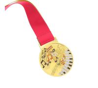 WATIIFUFU Médailles pour Enfants avec Ruban, métal Or Robuste, récompense première Place pour Piano Violon Chant, parfaites pour cérémonies et Concours de Danse, compactes et faciles à