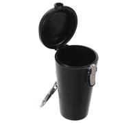 WATIIFUFU Mini Cendrier Portable en Métal avec Couvercle Hermétique, Anti-Odeur et Coupe-Vent, Équipé d'un Porte-clés Métallique, pour Voiture et Usage Privé