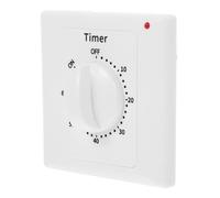 WATIIFUFU Minuterie mécanique de prise avec compte à rebours 60 minutes, interrupteur minuterie d'intérieur avec indicateur lumineux, contrôle pour éclairage et ventilateurs, usage domestique