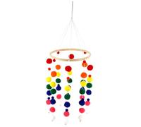 WATIIFUFU Mobile En Boules Floconneuses Pour Décoration De D'Enfant Accessoire Murale Douce Et Colorée Idéal Comme Décor Photo Et Veilleuse Style Nordique