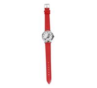 WATIIFUFU Montre à Quartz pour Garçon et Filles Motif Sorcière d'halloween Aiguilles Lumineuses Taille Garçon et Filles Cadran Rouge Montre Analogique Confortable pour Halloween et
