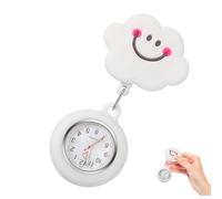 WATIIFUFU Montre Infirmière Rétractable Silicone Doux Montre de Poche Accrochée pour Femmes Soignantes avec Cadran et Accessoire Pratique pour Personnel Médical