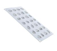 WATIIFUFU Moule à Chocolat en Silicone 28 Cavités Forme Galets, Antiadhésif, Flexible et Résistant, pour Pâtisserie Maison et Fabrication de Bonbons Diy, Moule à Biscuits Polyvalent,