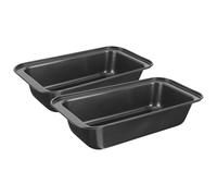 WATIIFUFU Moule à Gâteau Résistant Haute Température Antiadhésif en Acier Carbone Noir 2pcs Capacité 350g pour Usage Domestique et Professionnel