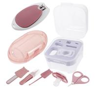 WATIIFUFU Nails Clipper pour Bébé Outil de Soin des Ongles pour Bébé 1 Set Ciseaux Lime Pince à Ongles Rangement Facile pour Baby Shower