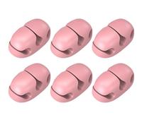 WATIIFUFU Organisateur de Câbles en Silicone Autocollant pour Bureau, Lot de 6 Pièces, Design Compact 1 et 3 Fentes, pour Gestion des Câbles Bureau