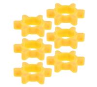 WATIIFUFU Ouvre-Bouteille Rotatif Jaune Lot de 6 Ouvre-Bocal Ergonomique Antidérapant pour Mains Faibles Arthrite et Seniors Outil Multifonction la Cuisine et Voyage Facile à Utiliser