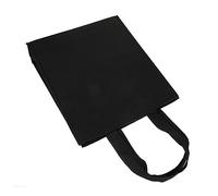 WATIIFUFU Paquet De Courses en Feutre Noir 35x30x10 Cm, Cabas Réutilisable Écologique, Pliable Et Portable, Paquet D'épicerie Solide pour Rangement Alimentaire Et Courses Quotidiennes