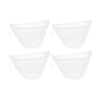 WATIIFUFU Paquet Passoire Alimentaire en Nylon Blanc 4pcs, Maille Fine, Robuste et Multifonctionnel pour Tâches Cuisine Quotidiennes