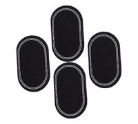 WATIIFUFU Patch de Double Pédale en pour Grosse Caisse Noir 4 Pièces, Accessoires de Batterie pour Protéger la Peau Caisse Claire Lors Pratique