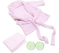 WATIIFUFU Peignoir pour -né 0-3 Mois en Tissu Éponge Doux Rose Accessoire Concombre, Serviette Bébé Photo, Accessoire Bain pour Shooting et Présent Naissance