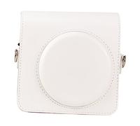 WATIIFUFU Photo étui pour Appareil Photo Sacoche pour Appareil Photo avec Sangle Housse de Protection pour Sling Bag Sacoche bandoulière pour étui de Transport pour Faux Cuir Blanche
