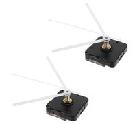 WATIIFUFU Pièces d'Horloge à Monter Soi-Même Lot de 2 Mécanismes Silencieux pour Horloge Murale Suspendue Filetage Allongé