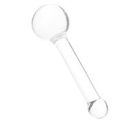 WATIIFUFU Pilon en Cristal Transparent Petit Taille, Pilon Court pour Broyage Multi-usages, Résistant à Haute Température, Outil Manuel pour Herbes, Épices et Pigments, Ustensile Cuisine