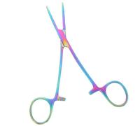 WATIIFUFU Pince à Épiler Acier Inoxydable pour Toilettage Chien et Chat Forceps de Retrait Poils Oreille Outil de Soin pour Pelage Long Coloré
